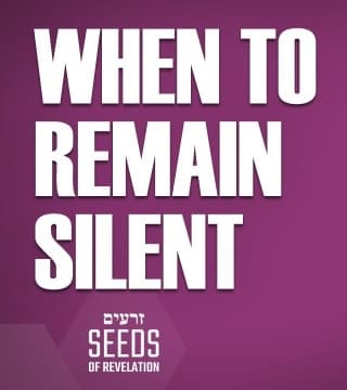 Rabbi Schneider - When to Remain Silent